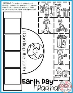 earth day worksheet with pictures and words