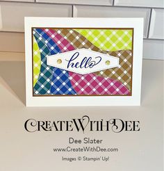 a close up of a greeting card with the words, createwithide on it