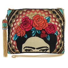 Mary Frances Frida Beaded Convertible Crossbody Mary Frances Bags, Mary Frances Handbags, Spring Purses, Crossbody Clutch Purse, Artist Bag, Embroidered Handbag, Cheap Purses, Mary Frances, Popular Handbags