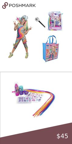 Jojo Siwa Costume Jumpsuit, Makeup Kit 8/10 Jojo Siwa Costume, Costume Jumpsuit, Jojo Siwa, Makeup Kit, Travel Gear, Hanging Out, Halloween Costume, Dancing, Halloween Costumes