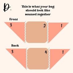 the instructions for how to make an origami bag with pictures and text on it