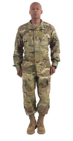 Master Sgt. Benjamin Owens models the Army Combat Uniform using the new Operational Camouflage Pattern. Battle Dress, Army Camouflage, Army Camo