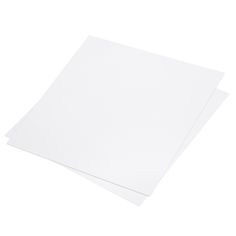 two sheets of white paper on top of each other