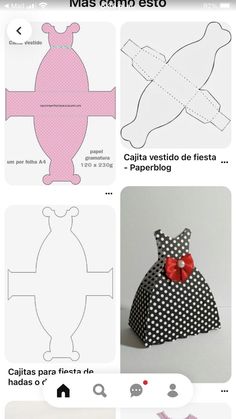 the instructions for how to make an origami bag