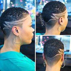 tapered haircut for women over 40 years old Fade Haircut Women, Low Cut Hairstyles, Short Natural Haircuts, Black Hair Short Cuts, Shaved Side Hairstyles, Tapered Natural Hair