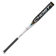 a close up of a baseball bat with the word ghost on it's side