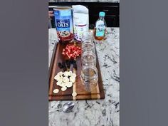 ingredients on a cutting board ready to be used for making an appetizing dish