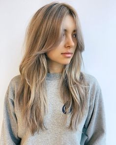 Long Layered Hair With Bangs, Hair With Bangs, Peinados Fáciles Para Cabello Corto