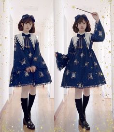 Celestial Globe, Celestial Dress, Op Dress, Lady Dress, Fashion Aesthetics, Poses References, December 31, Japanese Street Fashion, J Fashion