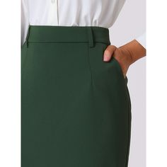 This women's pencil skirt is a stylish and versatile piece of clothing available, designed to flatter every woman's figure with its high waist and sleek silhouette. Crafted with great attention to detail, this skirt is made from a better fabric blend, consisting of a combination of polyester and spandex. The added stretch in the fabric ensures a comfortable fit while still maintaining its shape. The skirt sits comfortably at the natural waistline, accentuating the waist. Low Waist Skirt, Midi Skirt With Pockets, Midi Pencil Skirt, Women Figure, Womens Pencil Skirts, Slip Skirt, Midi Skirt Pencil, Cargo Skirt, Womens Tie