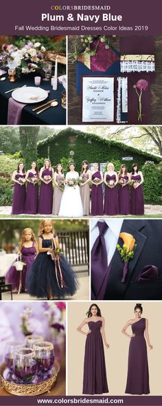 purple and black wedding color scheme