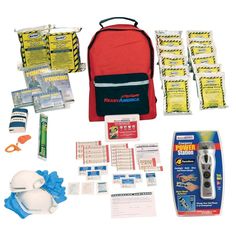 Ready America 2-Person 3-Day Emergency Kit with Backpack and Emergency Power Station Prepper Supplies, Primitive Survival, Survival Blanket, Survival Quotes, Survival Life Hacks, Survival Techniques, Emergency Power, Survival Life, Cell Phone Charger