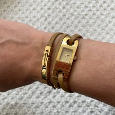 Please Ask Any Questions. Pictures As Shown Gucci Accessories, Wrap Watch, Accessories Watches, Gucci, Women Accessories, Women Shopping, Gold, Color