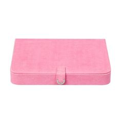 a pink box with a handle on it