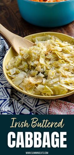 this is an image of irish buttered cabbage casserole