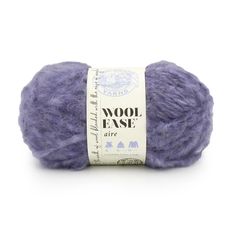 wool ease yarn ball in purple