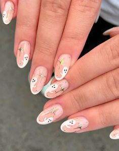 College Nails, Uñas Aesthetic, Ideas Uñas, Nail Art Halloween, Halloween Nails Easy, Halloween Acrylic Nails, Cute Halloween Nails, Cute Simple Nails