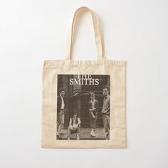 100% cotton reusable shopping carry bag with digital print on one side. The Smiths band The Smiths Band, The Smiths, 90s Retro, Indie Rock, Cotton Tote Bag, Carry Bag, Christmas Wishlist, Carry On Bag, Classic Vintage