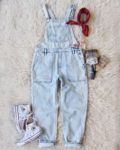 Paint By Numbers Overalls, Sweet Distressed Overalls from Spool 72. | Spool No.72 Open Back Outfit, Overalls Outfits, Womens Denim Overalls, Distressed Overalls, Cotton Overalls, Coverall Jumpsuit, Wrap Romper, Blue Jumpsuits, Paint By Numbers