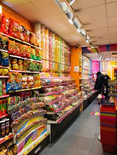 a store filled with lots of different types of candy