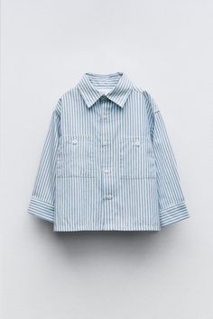 STRIPED POCKET SHIRT - striped | ZARA United States Blazers Shoes, Kids Rain, Shirt Blouses Tops, Cardigan Sweater Jacket, Pocket Shirt, Knitwear Cardigan, Clean Laundry, T Shirt Vest, Zara United States