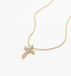 Made to Order.
Gold KT: 14K
Choice of Gold Color: Rose Gold, Yellow Gold, White Gold
Length & Width of Cross: 13.75x9.75MM
Round Diamond: 11 pcs 1.9MM
Total CTW: 0.35
Diamond Color-Clarity: G Color SI Clarity
Setting Type: Prong Diamond Cross Necklace, Diamond Cross, Diamond Color, Eternity Bands, Sale Event, Gold Yellow, Round Diamond, Colored Diamonds, Round Diamonds