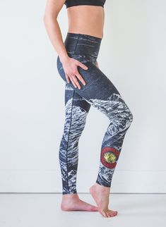 Made with love in Denver, Colorado. High waistband - perfect for yoga and any fitness activities Soft and strong mid-weight fabric Interlocking fabric with a unique wicking pattern Active seam stitching on all seams for style and durability If you're in between sizes, we recommend sizing up Want to look great and keep plastic out of landfills and oceans? We handcraft our yoga pants using fabric made from recycled water bottles. Polyethylene terephthalate (PET) water bottles, to be specific, whic Mountain Sketch, Breckenridge Colorado, Winter Pants, Fitness Activities, Denver Colorado, Chic Boutique, Workout Wear, Made With Love, Bra Tops