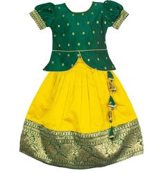 Kids Lehenga, Lehenga for Kids, Pavadai, Ethnic Wear Dress for kids Beautiful Jacquard Silk Baby Girls' Lehenga Choli for Girls. Stitch Type :- Fully Stitched Style :- Lehenga Choli/ Pattu Pavadai Fabric :- Jacquard Silk - Nagari Embellished Cotton Work :- Printed Occasion :- Casual, Festive, Ceremony, Wedding Care Instructions :- Dry Clean SHIPPING INFO - We do SAME DAY DISPATCH, and offer two delivery modes. - FREE SHIPPING ON ALL ORDERS - INDIA POST-  12 to 30 Days Delivery  - DISCOUNTED EXPR Lehenga Silk, Rajasthani Lehenga, Design Lehenga, Baby Lehenga, Ready To Wear Lehenga, Lehenga Indian, Blouse Lehenga, Mysore Silk