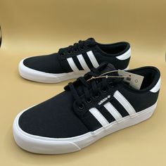 Brand New In Shoebox Adidas Grade School Big Kids Junior Seeley Xt J Shoes Canvas Blk/Wht Gx2587 Adidas Black Sneakers, Adidas Cloudfoam, Youth Shoes, Shoes Canvas, Adidas Originals Superstar, Toddler Sneakers, Adidas Kids, Adidas Girl, Grey Sneakers