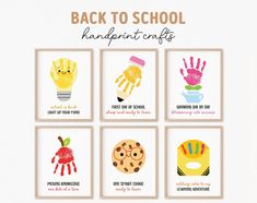 the back to school handprint crafts are great for kids and adults who want to learn how to make them