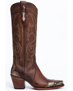 Brown Cowgirl Boots Outfit, Women Cowboy Boots, Tall Cowgirl Boots, Barn Boots, Cowboy Stuff, Cowgirl Outfit, Leather Cowgirl Boots, Brown Cowboy Boots, Funky Shoes