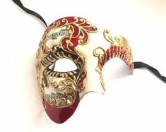 Elevate your style to unprecedented heights with our captivating men's venetian masquerade mask. This piece combines the timeless allure of Venetian design with a modern twist, featuring colors of red, black, and gold with music notes. Our mask is the perfect accessory for masquerade balls, parties, and any other special events!


Age Group/Gender - Adult/Men

Size/Type - One size fits all adults

Mask Color - Red/gold/black

Mask Material - Plastic

Accent Material - Paint

Special Features - M Adjustable Red Masks And Prosthetics For Masquerade, Red Venetian Eye Mask, Red Venetian Mask For Masquerade, Venetian Red Mask For Masquerade, Red Venetian Masquerade Mask, Red Masquerade Mask For Mardi Gras Gift, Red Theater Mask For Mardi Gras, Red Masks For Mardi Gras Theater, Red Theater Masks For Mardi Gras