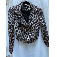 Cheetah Cropped Jacket Trendy Fitted Leopard Print Outerwear, Trendy Leopard Print Long Sleeve Outerwear, Trendy Long Sleeve Leopard Print Outerwear, Fitted Leopard Print Long Sleeve Outerwear, Cheetah Jacket, Jean Button Up Shirt, Long Teddy Coat, Embellished Crop Top, Fashion Nova Jackets