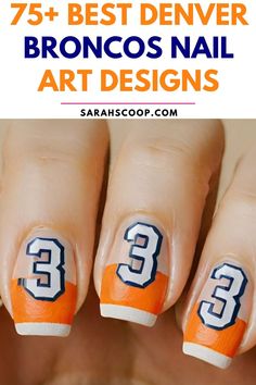 Show your team spirit with these 75+ stunning Denver Broncos nail art designs. Perfect for any superfan! 🏈💅 #DenverBroncos #NailArt #SportsChic #FootballFashion Denver Skyline