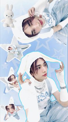 the girl is posing with her hands up in front of her face and wearing white clothing