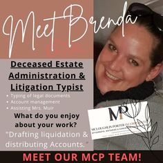 Brenda MCP Team Member Legal Documents, Contact Us, Accounting