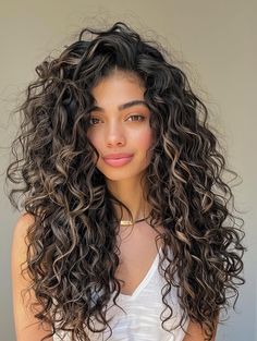 Explore Stylish Long Curly Hairstyles for Every Occasion Long Curly Hairstyles, Long Curly Haircuts, Colored Curly Hair, Natural Curls Hairstyles, Permed Hairstyles, Haircuts For Long Hair