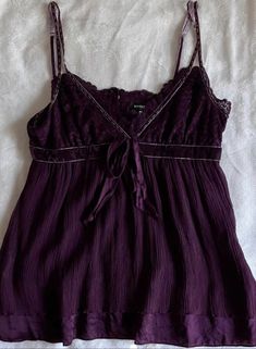 Purple Grunge Aesthetic Outfit, Dark Purple Outfit, Whimsigoth Clothes, Uni Wardrobe, Whimsigoth Fashion, Vintage Cami Top, Purple Goth, Whimsy Goth, Purple Outfits