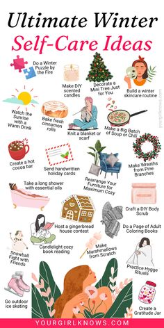 So, cuddle up in your coziest blanket and get ready to unlock the ultimate squad of winter self-care ideas that will have you wondering how you ever managed to hibernate without them! Winter Self Care Ideas, New Year Self Care, Clean Mindset, Self Care Must Haves, Winter Selfcare, Self Care Weekend, Night Self Care, Self Care Hacks