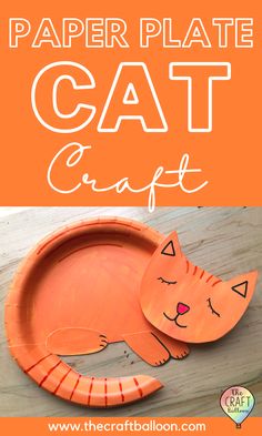 Paper plate cat craft for kids Cat Art And Craft Preschool, Kitten Craft Preschool, Cat Projects For Kids, Cat Activity For Kids, Cat Art Preschool