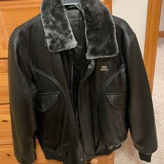 Men’s Leather Jacket. Brand New, With Tags. Leather Biker Jacket For Cold Weather, Tommy Hilfiger Denim Jacket, Givenchy Jacket, Retro Windbreaker, Leather Varsity Jackets, Members Only Jacket, Coats Men, Casual Activewear, Nike Retro