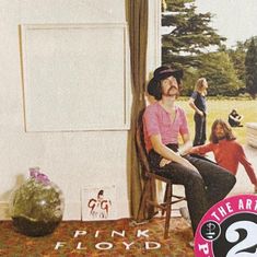 the pink floyd album cover shows two women sitting in chairs