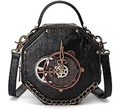 Steampunk Crossbody Shoulder Purse Leather Messenger Bag Satchel School Bag Gothic Retro Briefcase for Women (A-028) : Amazon.ca: Clothing, Shoes & Accessories Girls Handbags, Retro Mode, Leather Messenger Bag, Shoulder Messenger Bag, Leather Messenger