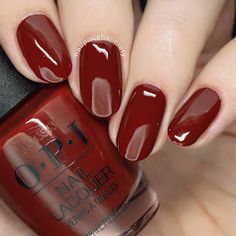 Nail Polish Society: OPI Peru Fall/Winter 2018 Collection Fall Nail Colors Opi, Burgundy Nail Polish, Nagel Stamping, Opi Nail Polish Colors, Hand Nails, Opi Nail Colors, Unghie Nail Art