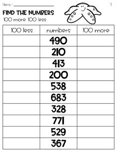 printable numbers worksheet for kids to practice counting and rounding the number ten