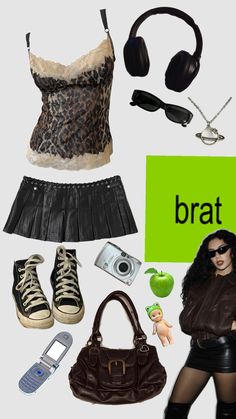 Brat Brat Themed Outfit, Brat Outfit Charli, Brat Concert Outfit, Brat Aesthetic Outfit, Brat Summer Outfit, Brat Fashion