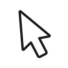 an arrow pointing to the left on a white background