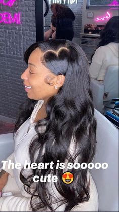 Heart Hairstyle, Styles For Medium Length Hair, Hoco Hair Styles, Birthday Hairstyles, Hair Ponytail Styles, Hair Laid, Dope Hairstyles, Ponytail Styles