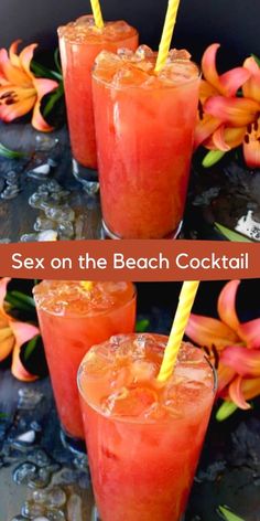 Tropical Alcoholic Drinks, Orange And Cranberry, Coctails Recipes, Beach Cocktails, Beach Drinks