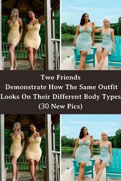 Two Friends Demonstrate How The Same Outfit Looks On Their Different Body Types (30 New Pics) Different Body Types, Outfit Looks, Two Friends, Two Best Friends, Style Savvy, Influencers Fashion, Change Is Good, Nails Acrylic, Funny Stories